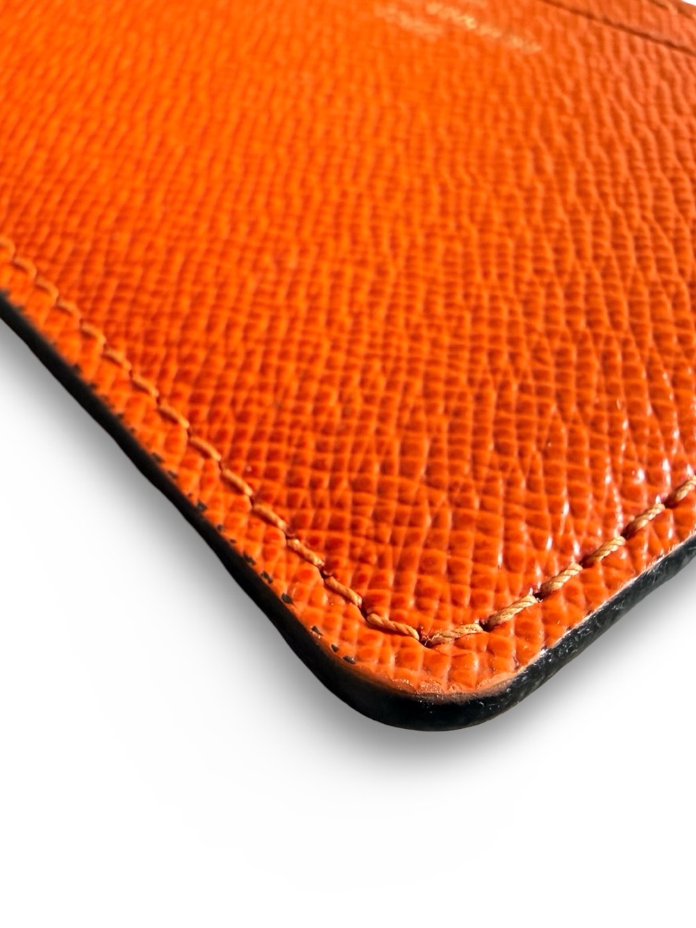 Louis Vuitton Calfskin Jeanne Wallet Insert Card Holder - Piment Orange - Picture 9 of 9